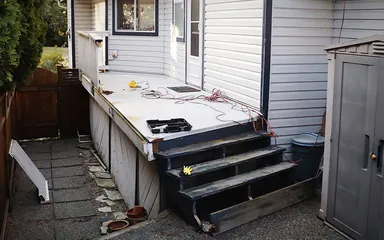 Before and after deck resurfacing project 1
