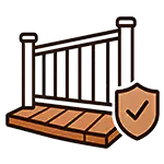 protection at the deck edge